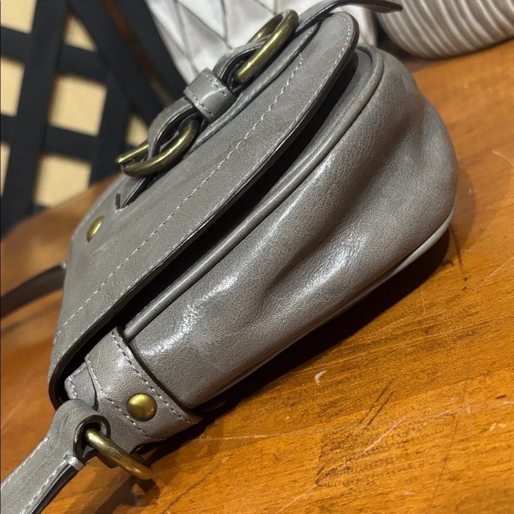 Coach Mini Garcia Gray Leather Crossbody with Hang Tag - Picture 6 of 13